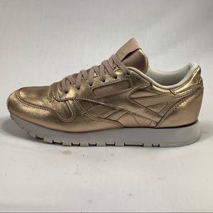 gold reebok classics